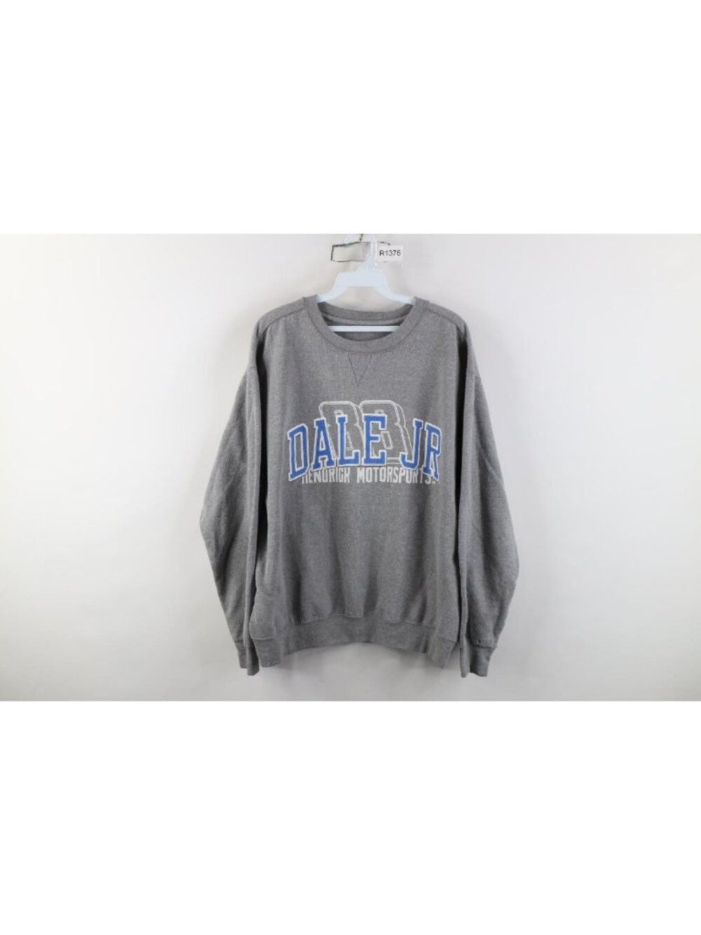 Vintage NASCAR Mens Large Spell Out Dale Earnhardt Jr Racing Crewneck Sweatshirt